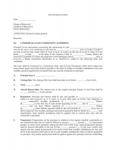 loan commitment letter example image