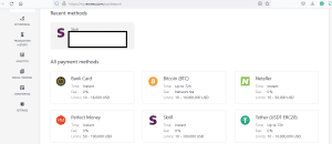 Exness platform allows you to deposit and withdraw using Perfect Money