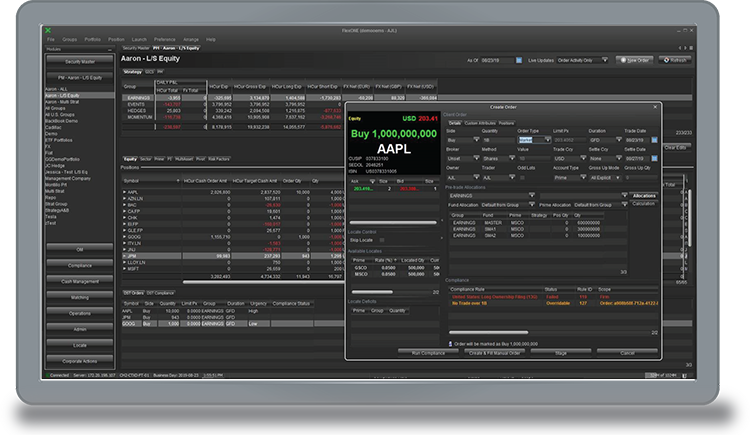 flex institutional trading platform