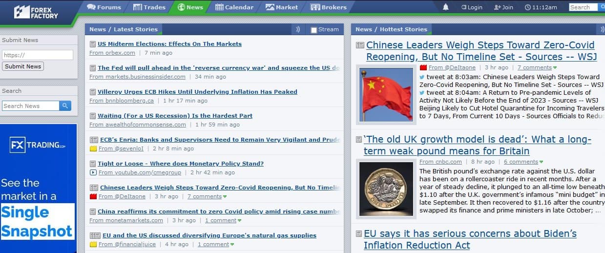 forexfactory news