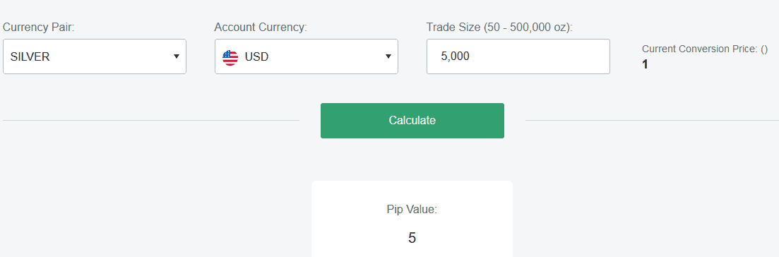 xagusd pip value - how to calculate silver pips in ounces