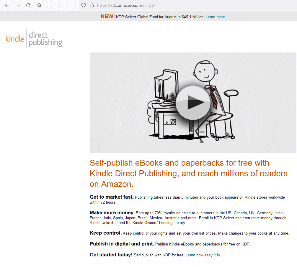 kindle publish book example